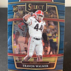 2022 Travon Walker Blue Panini Select Rookie Card #86 Jacksonville Jaguars
